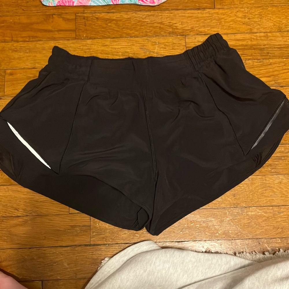 Lululemon Athletica Black Hotty Hot Shorts